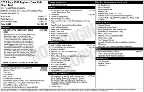 2022 RAM 1500 Big Horn/Lone Star