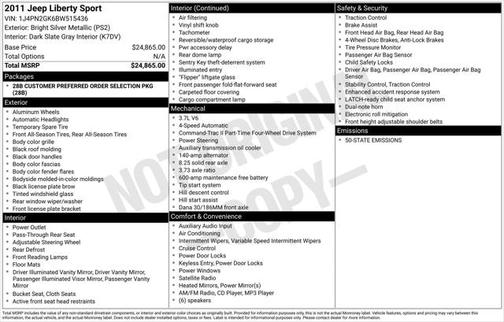 2011 Jeep Liberty Sport