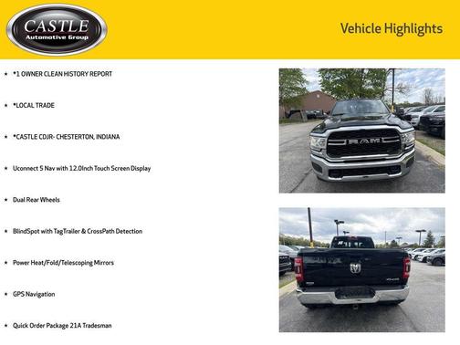 Diamond Black Crystal Pearlcoat 2024 RAM 3500 Tradesman Crew Cab 4x4 8' Box