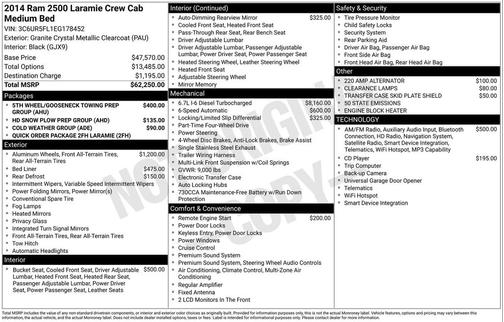 Deep Cherry Red Crystal Pearlcoat 2014 RAM 2500 Laramie