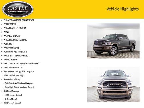 2018 RAM 2500 Longhorn