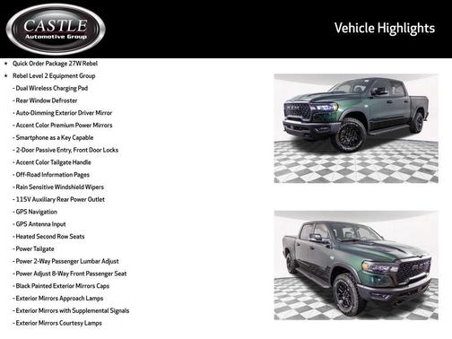 Serrano Green Metallic 2026 RAM 1500 Rebel