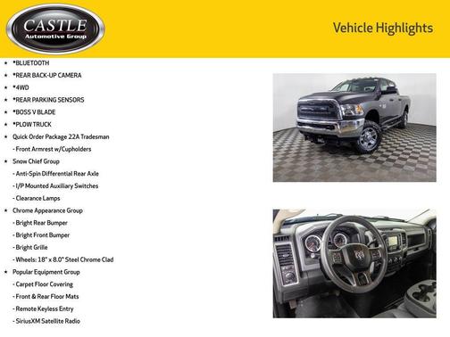 Granite Crystal Metallic Clearcoat 2018 RAM 2500 Tradesman Crew Cab 4x4 6'4' Box