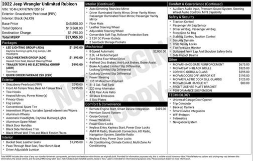 2022 Jeep Wrangler Unlimited Rubicon