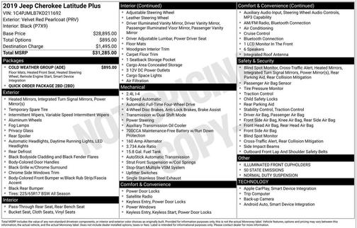 2019 Jeep Cherokee Latitude Plus