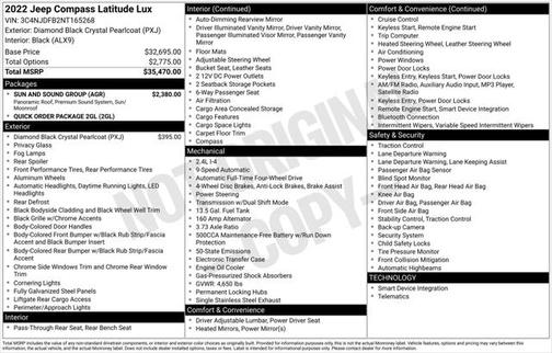 2022 Jeep Compass Latitude Lux