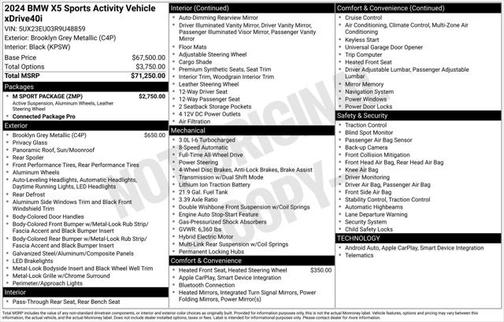 2024 BMW X5 xDrive40i
