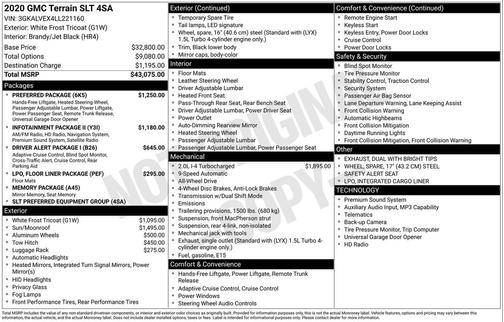 2020 GMC Terrain SLT