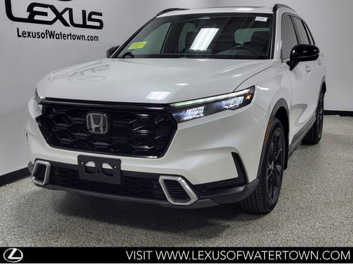 Platinum White Pearl 2023 Honda CR-V Hybrid Sport Touring AWD