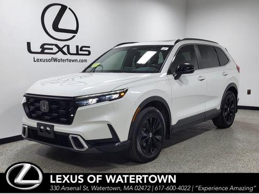 Platinum White Pearl 2023 Honda CR-V Hybrid Sport Touring AWD