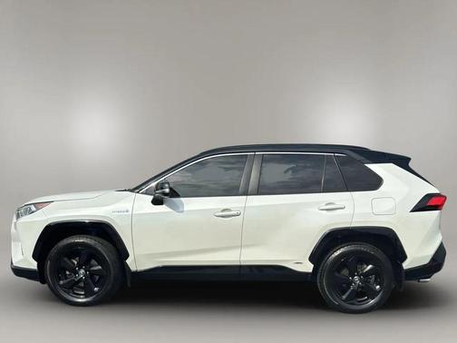Blizzard Pearl w/Midnight Black Roof 2020 Toyota RAV4 Hybrid SE