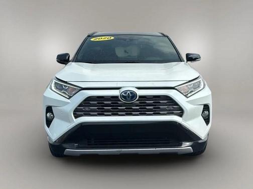 Blizzard Pearl w/Midnight Black Roof 2020 Toyota RAV4 Hybrid SE