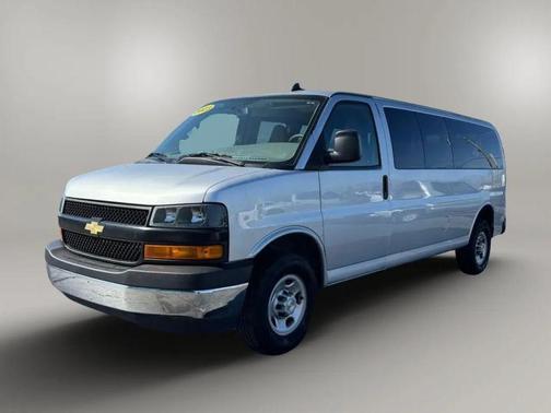 Silver Ice Metallic 2023 Chevrolet Express 3500 RWD 3500 Extended Wheelbase LS