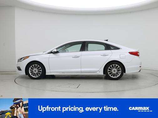 White 2015 Hyundai SONATA Limited
