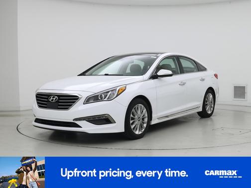 White 2015 Hyundai SONATA Limited