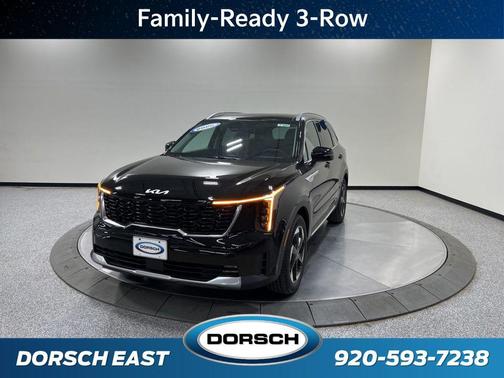 Aurora Black Pearl 2026 Kia Sorento Hybrid EX