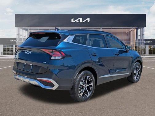 Blue 2024 Kia Sportage Hybrid EX