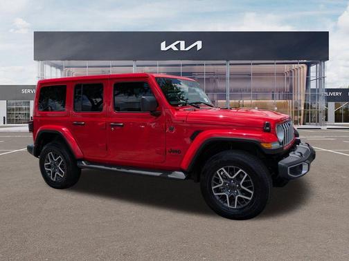 Firecracker Red Clearcoat 2025 Jeep Wrangler Sahara