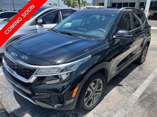 Cherry Black 2023 Kia Seltos S
