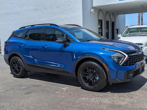 Sapphire Blue 2025 Kia Sportage X-Pro Prestige