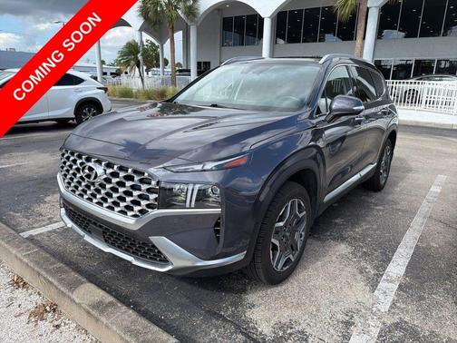 Lagoon Blue 2022 Hyundai Santa Fe Plug-In Hybrid Limited