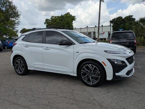 Lunar White 2023 Hyundai KONA N Line