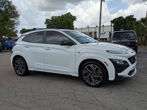 Lunar White 2023 Hyundai KONA N Line