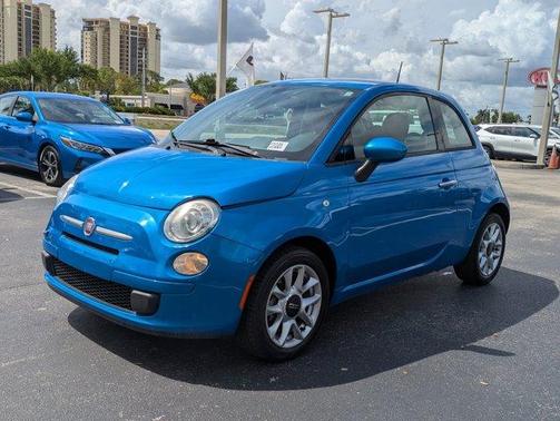 Blue Metallic 2017 FIAT 500 Pop