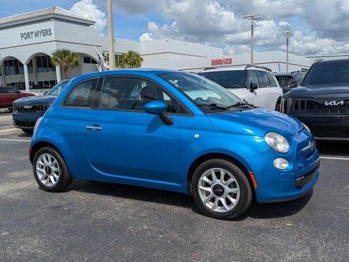 Blue Metallic 2017 FIAT 500 Pop