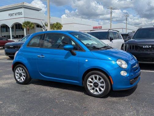 Blue Metallic 2017 FIAT 500 Pop