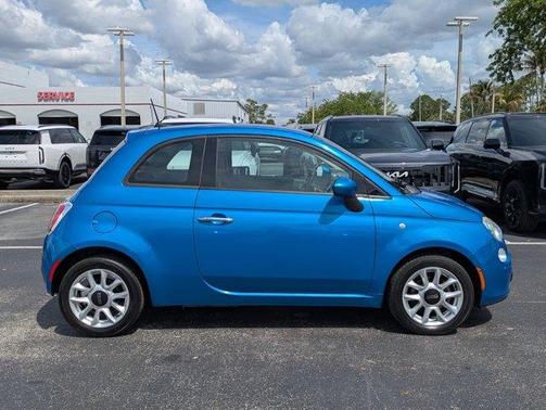 Blue Metallic 2017 FIAT 500 Pop