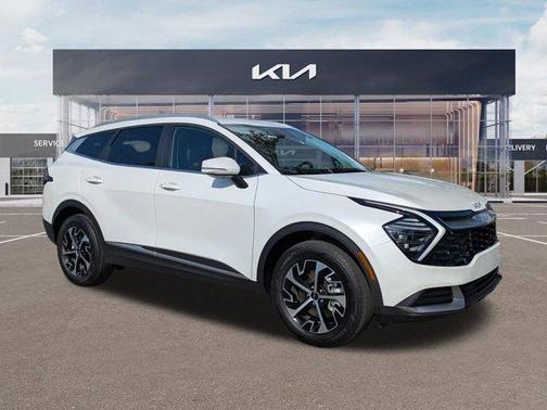 Snow White Pearl 2025 Kia Sportage Hybrid EX