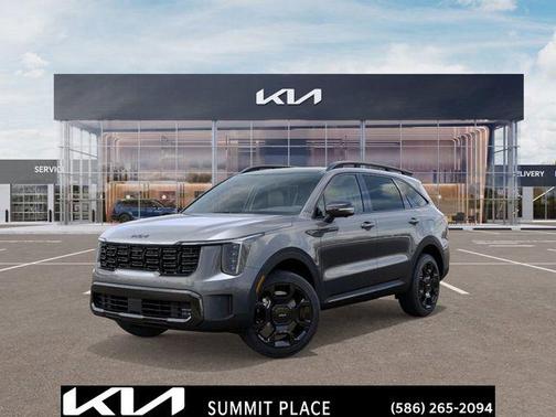 Steel Gray 2026 Kia Sorento Hybrid SX Prestige
