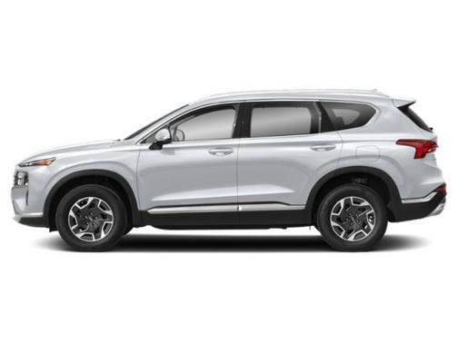Quartz White 2021 Hyundai SANTA FE HEV Blue