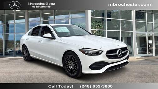 White 2022 Mercedes-Benz C-Class