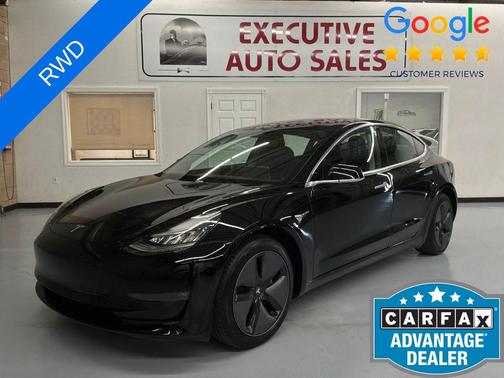 Solid Black 2018 Tesla Model 3 Mid Range