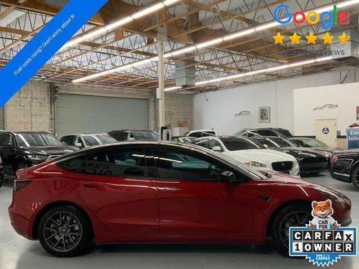 Red Multi-Coat 2021 Tesla Model 3 Standard Range Plus