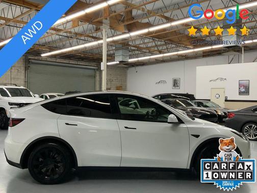 Pearl White Multi-Coat 2021 Tesla Model Y Long Range Dual Motor All-Wheel Drive