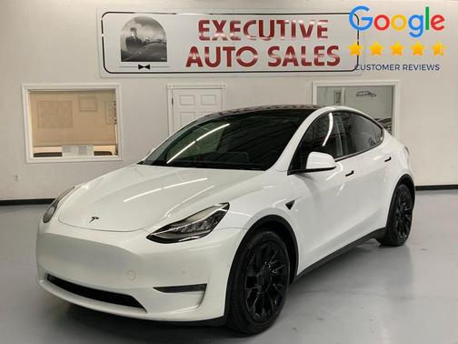 Pearl White Multi-Coat 2021 Tesla Model Y Long Range Dual Motor All-Wheel Drive