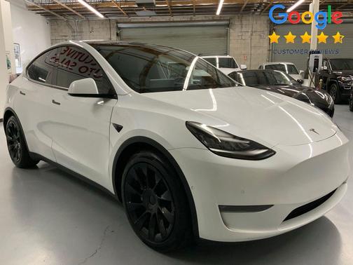 Pearl White Multi-Coat 2021 Tesla Model Y Long Range Dual Motor All-Wheel Drive