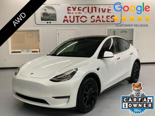 Pearl White Multi-Coat 2021 Tesla Model Y Long Range Dual Motor All-Wheel Drive