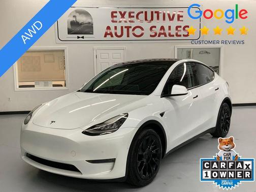 Pearl White Multi-Coat 2021 Tesla Model Y Long Range Dual Motor All-Wheel Drive