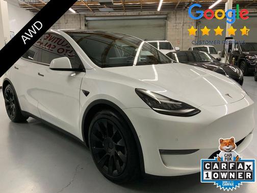 Pearl White Multi-Coat 2021 Tesla Model Y Long Range Dual Motor All-Wheel Drive