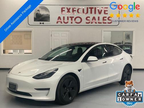Pearl White Multi-Coat 2021 Tesla Model 3 Standard Range Plus