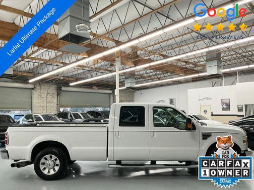 White Platinum Metallic Tri-Coat 2010 Ford F-250 Lariat