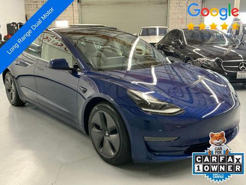 Deep Blue Metallic 2023 Tesla Model 3 Long Range