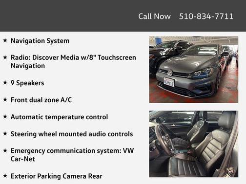 Indium Gray 2018 Volkswagen Golf R 2.0T DSG