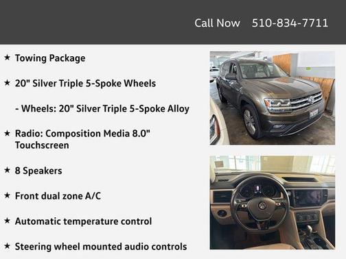 2019 Volkswagen Atlas 3.6L SE w/Technology