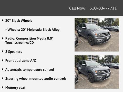 2018 Volkswagen Atlas 3.6L SEL