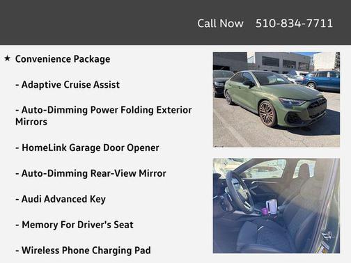 District Green Metallic 2025 Audi S3 Premium Plus TFSI quattro S tronic